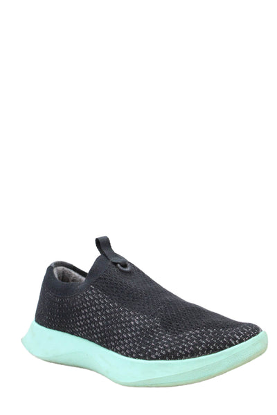 Allbirds Women's Round Toe Breathable Slip-On Sneakers Black/Blue Size 9