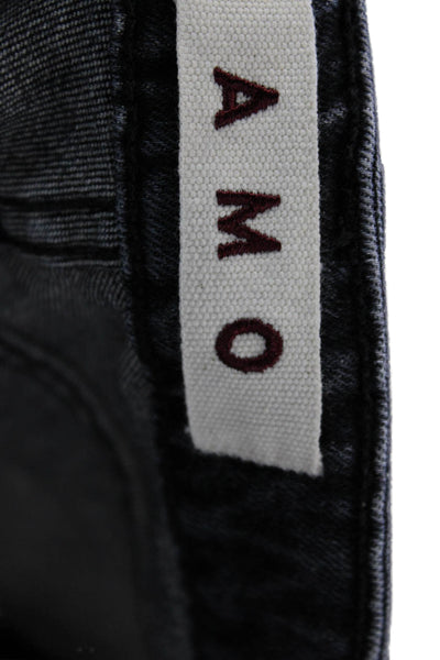 Amo Womens Dark Gray Cropped Jeans Size 26