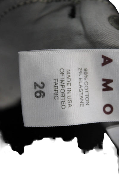 Amo Womens Dark Gray Cropped Jeans Size 26