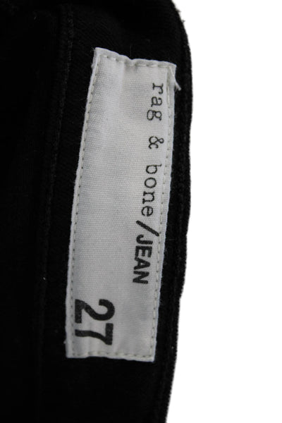 Rag & Bone Jean Women Cropped Flared Black Jeans Size 27