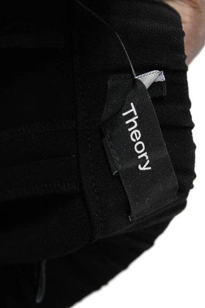 Theory Womens Ankle Cropped Dress Pants Black Size 2
