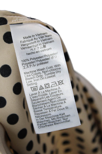 J Crew Womens Straight Pencil Skirt Beige Polka Dot Size XS