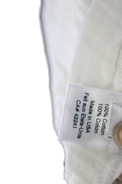 Stark Women Sundress Tank Dress White Cotton Sleeveless Tie Beach Size XS