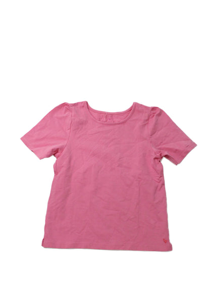 Pink Chicken Girls Cotton Short Sleeve Round Neck Pullover T-Shirt Pink Size 12