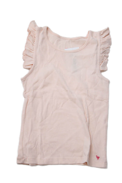 Pink Chicken Girls Cotton Ruffled Sleeveless Tank Top Pink Size 10
