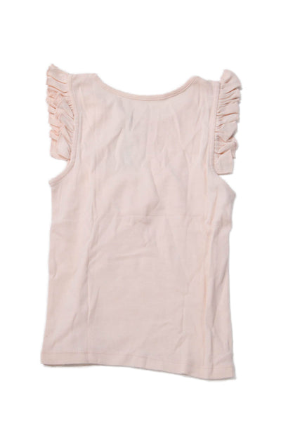 Pink Chicken Girls Cotton Ruffled Sleeveless Tank Top Pink Size 10