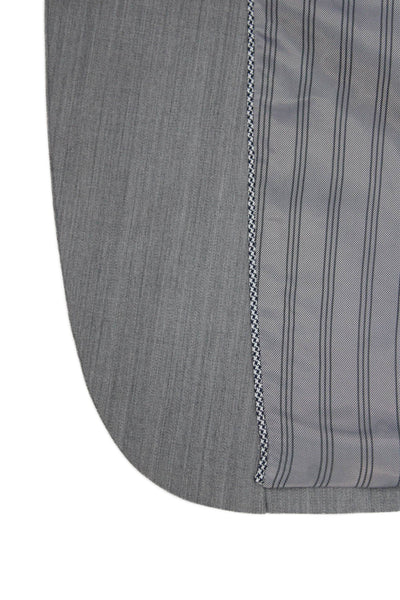 Michael Kors Mens Gray Classic Collared Suit Jacket Button Long Sleeve Size 40