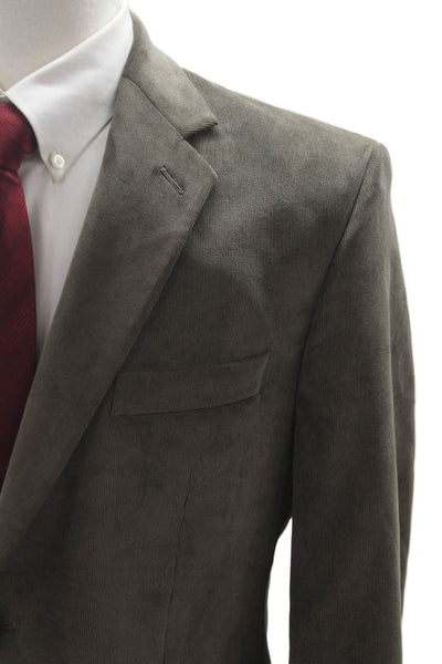 Calvin Klein Mens Brown Suit Jacket Polyester Nylon Long Sleeve Size 40