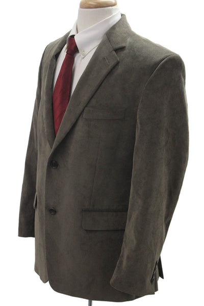 Calvin Klein Mens Brown Suit Jacket Polyester Nylon Long Sleeve Size 40