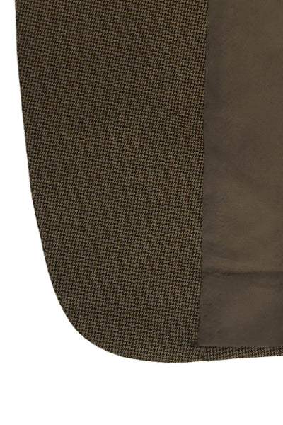Ermenegildo Zegna Mens Check 100% Wool Sport Coat Brown Collared Button Size 56