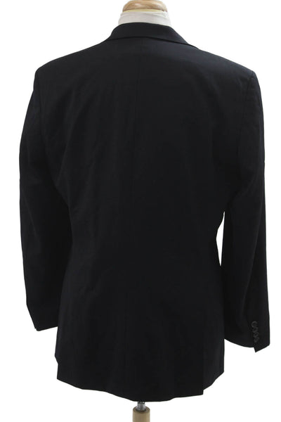 Boss Hugo Boss Men Blazer Dark Blue Virgin Wool Size 40