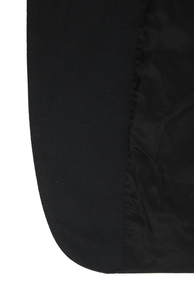 Lauren Ralph Lauren Mens Black Wool Blazer Collared Button Size 40