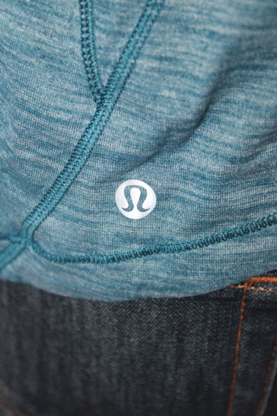 Lululemon Women Basic Solid Blue Round Neck Tank Size 6