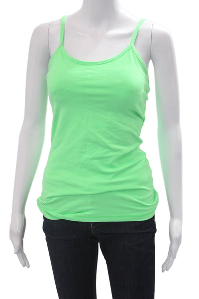 Lululemon Women Basic Camisole Green Round Neck Nylon Blend Size 4
