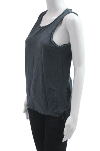 Chaser Women Basic Jersey Dark Gray Sleeveless Tank Size S