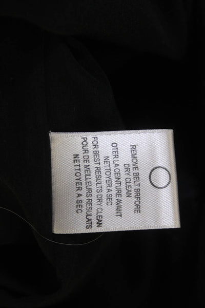 Halston Heritage Women Shift Dress Black Sleeveless Above Knee Size 0