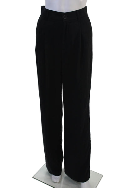 Zara Women Black Dress Pants Classic Button Closure Size XS