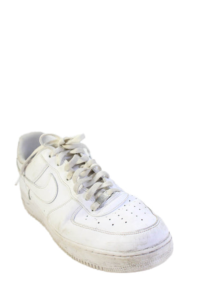 Nike Mens Air Force 1 '07 Platform Lace-Up Sneakers White Size 14
