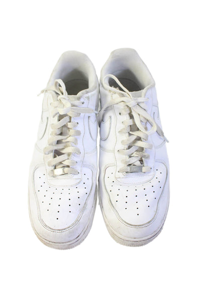 Nike Mens Air Force 1 '07 Platform Lace-Up Sneakers White Size 14