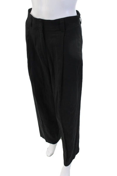 Lioness Unisex Black Dress Pants Linen Viscose Classic Size XS