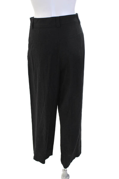 Lioness Unisex Black Dress Pants Linen Viscose Classic Size XS