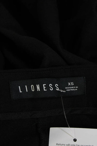 Lioness Unisex Black Dress Pants Linen Viscose Classic Size XS