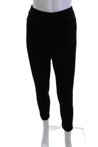 Juicy Couture Women Ankle Sweatpants Black Cotton Blend Size L
