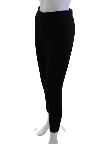 Juicy Couture Women Ankle Sweatpants Black Cotton Blend Size L