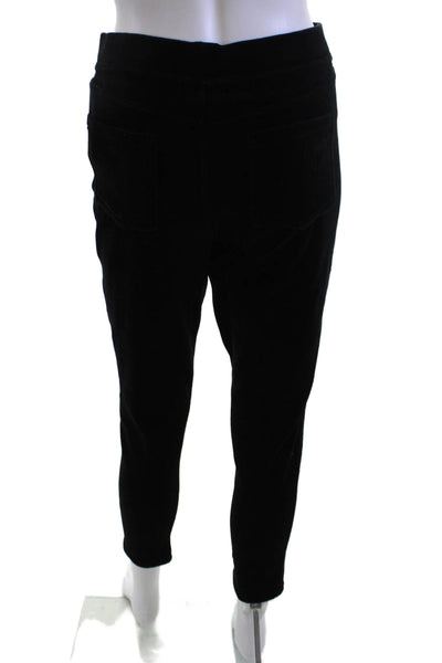 Juicy Couture Women Ankle Sweatpants Black Cotton Blend Size L