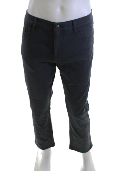Joes Mens Dark Gray Cropped Ankle Pants 99% Cotton 1% Elastane Size 36