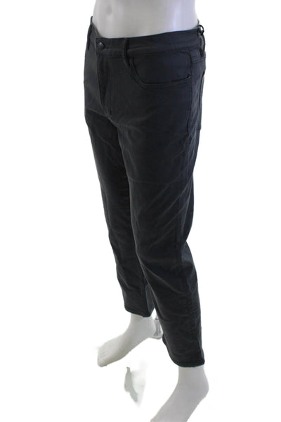 Joes Mens Dark Gray Cropped Ankle Pants 99% Cotton 1% Elastane Size 36