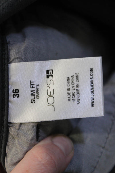 Joes Mens Dark Gray Cropped Ankle Pants 99% Cotton 1% Elastane Size 36