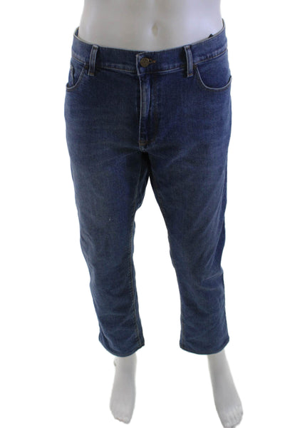 Mott and Bow Mens Skinny Blue Jeans Button Fly Size 36