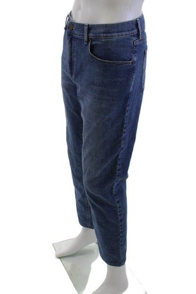 Mott and Bow Mens Skinny Blue Jeans Button Fly Size 36