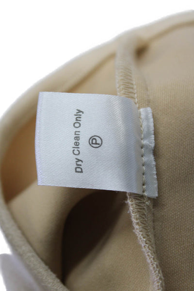 Tuckernuck Womens Beige V Neck Tunic Blouse Long Sleeve Size XS