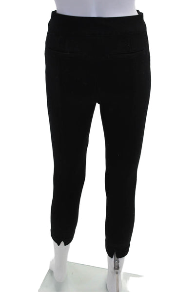 Spanx Womens Ankle Cropped Jeggings Black Rayon Blend Size S