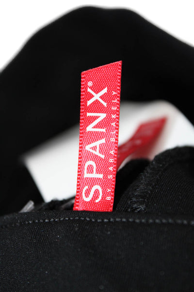 Spanx Womens Ankle Cropped Jeggings Black Rayon Blend Size S