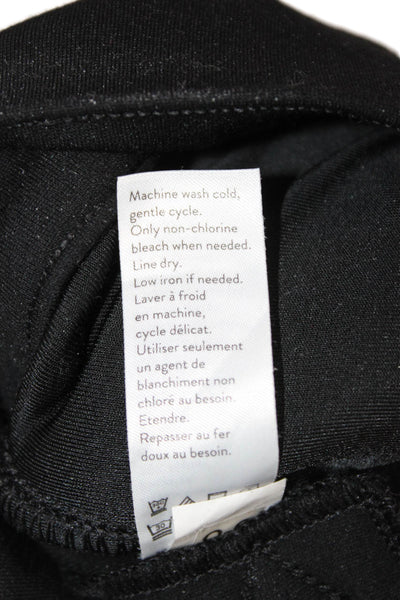 Spanx Womens Ankle Cropped Jeggings Black Rayon Blend Size S