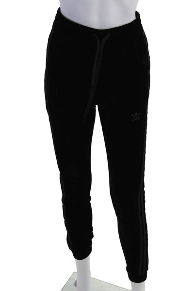 Adidas Womens Jogger Sweatpants Black Drawstring Size XS