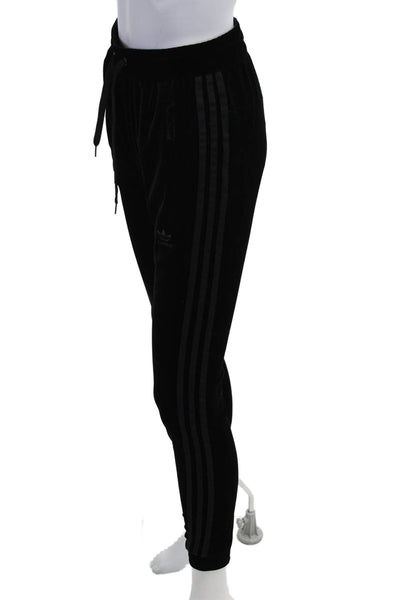 Adidas Womens Jogger Sweatpants Black Drawstring Size XS