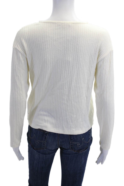 Madewell Women Cardigan Striped White Button Long Sleeve Size XS