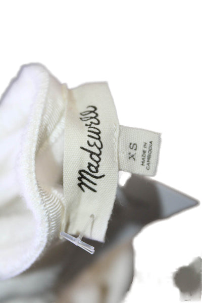 Madewell Women Cardigan Striped White Button Long Sleeve Size XS