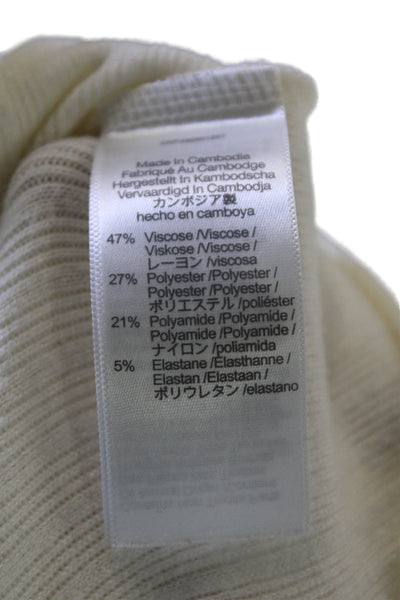 Madewell Women Cardigan Striped White Button Long Sleeve Size XS
