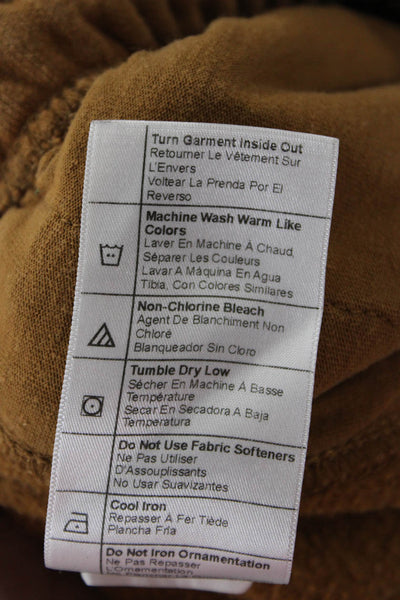 Carhartt Mens Jogger Sweatpants Brown Cotton Polyester Solid Size S