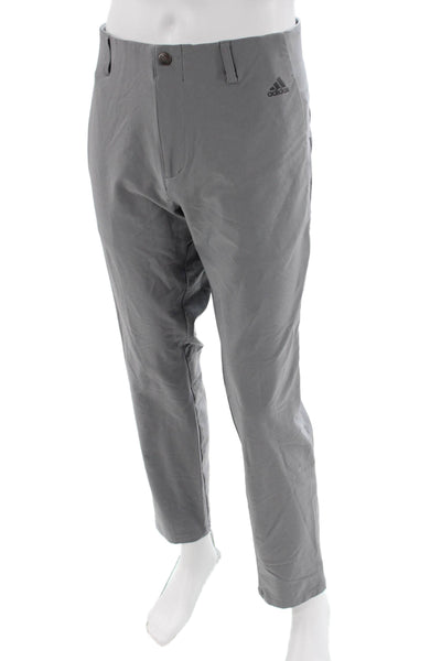 Adidas Mens Chino Pants Gray Button Size 32