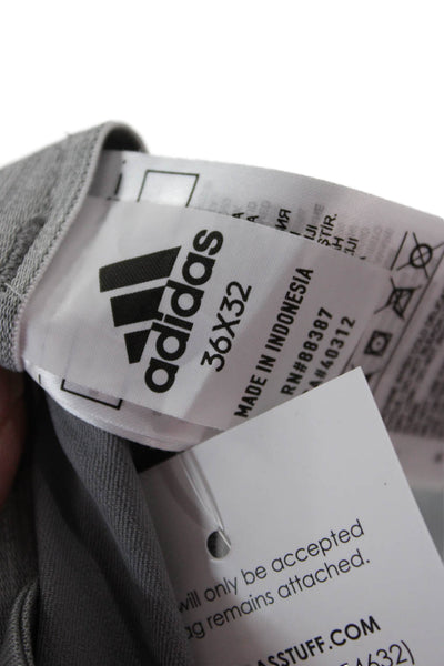 Adidas Mens Chino Pants Gray Button Size 32