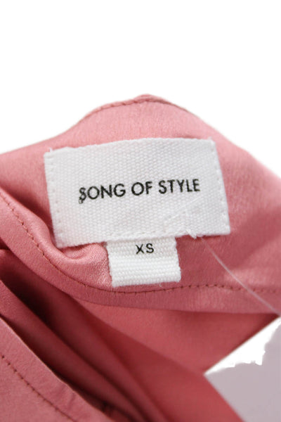 Song Of Style Womens Pink Camisole Sleeveless 100% Polyester Size XS