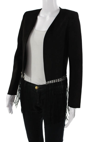 Zara Basic Womens Black Long Sleeve Blazer Bohemian Size XS