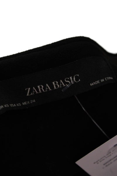 Zara Basic Womens Black Long Sleeve Blazer Bohemian Size XS