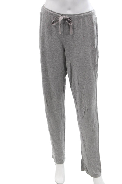 Natori Womens Sweatpants Gray Rayon Spandex Drawstring Size M